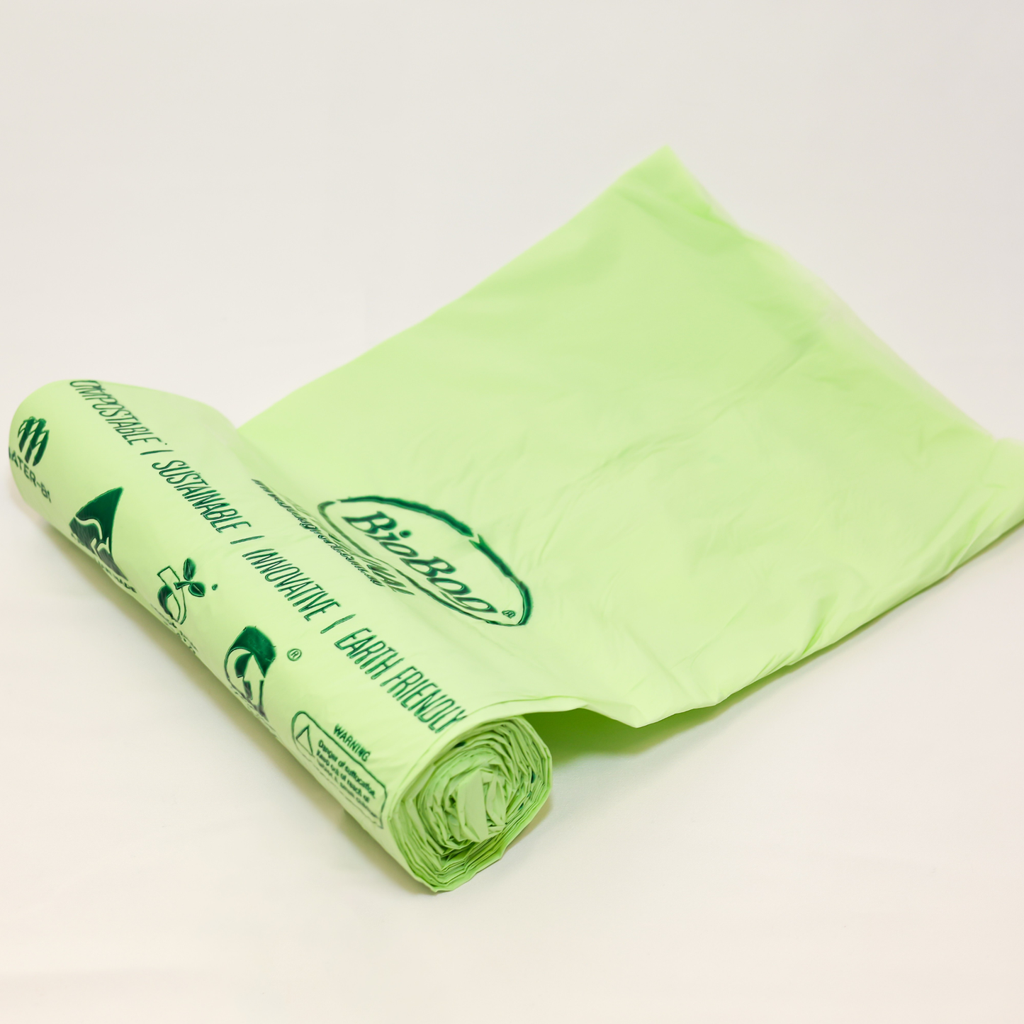 Image of a roll of BioBag superline compostable bin liners