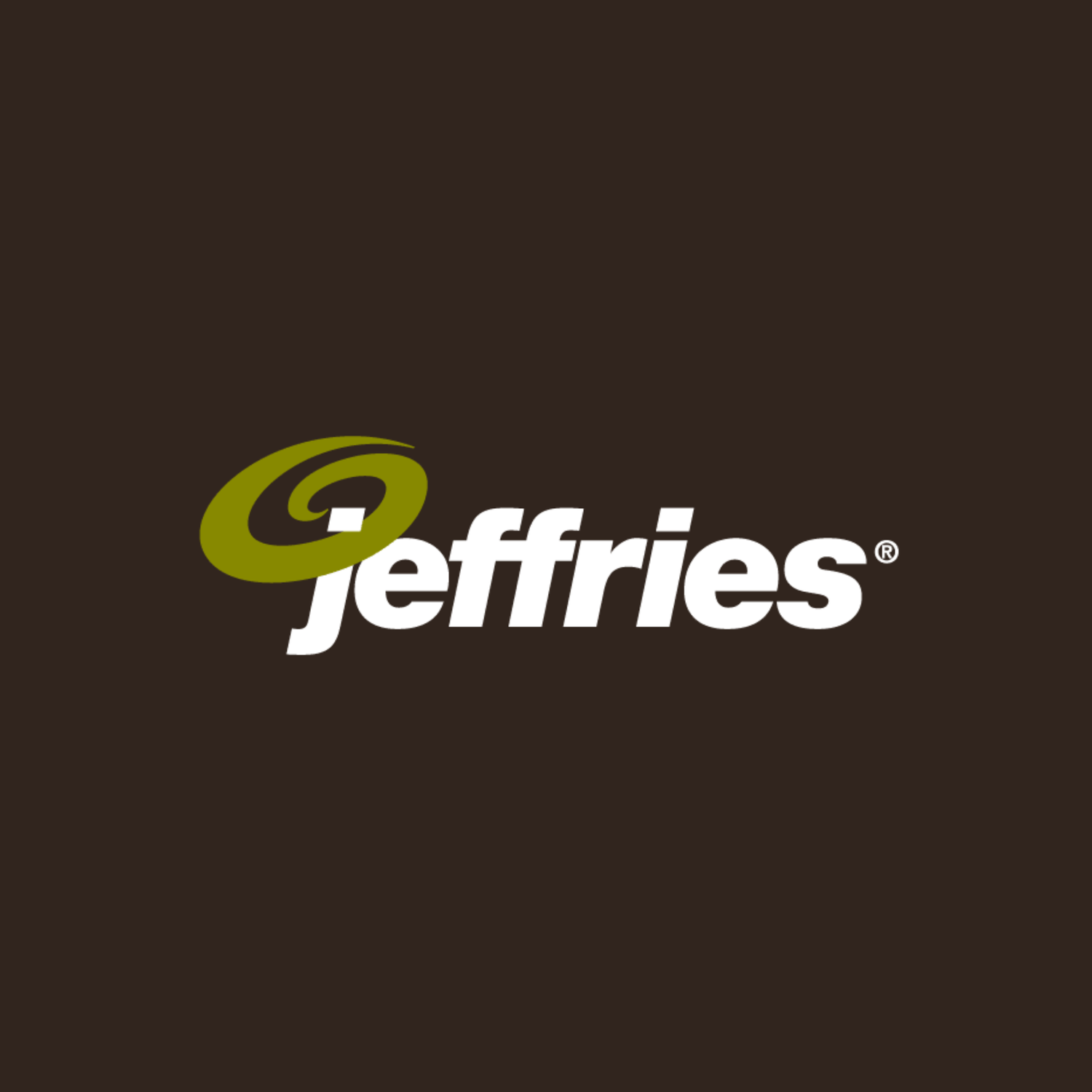 Jeffries logo on a brown background